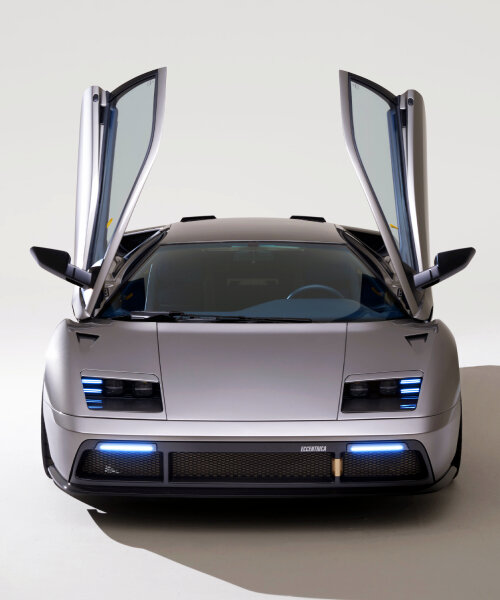 eccentrica's restomod lamborghini diablo hypercar in 3D-printed titanium oozes retro look