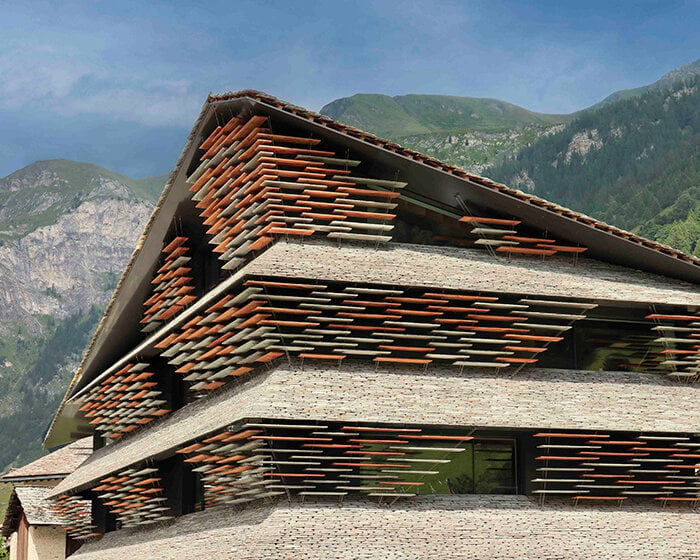 kengo kuma blends tradition with contemporary elements for haus balma in vals, switzerland